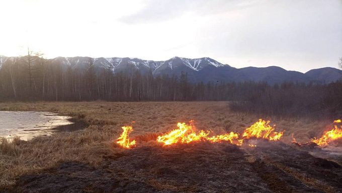 В Бурятии по вине людей вспыхнули четыре лесных пожара