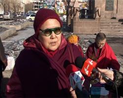 В Улан-Удэ прошел митинг в поддержку Тибета