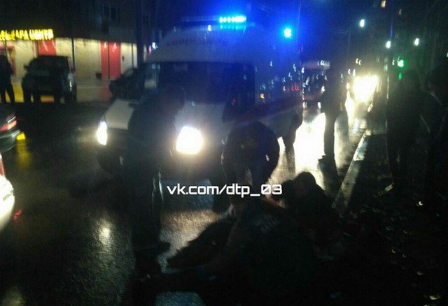 В Улан-Удэ автоледи сбила студента на «зебре» (ФОТО)