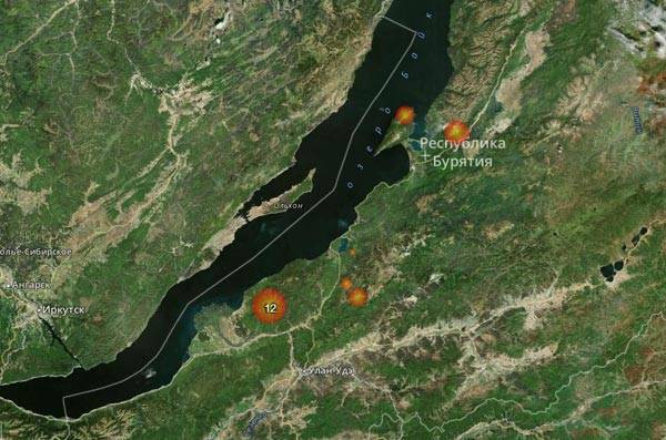 На утро 22 августа в Бурятии зарегистрировано 30 лесных пожаров