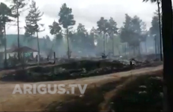 Срочно: В Бурятии жители Северомуйска, в котором сгорели 17 домов, готовятся к голодовке