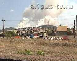 По вине детей в Улан-Удэ возник крупный лесной пожар