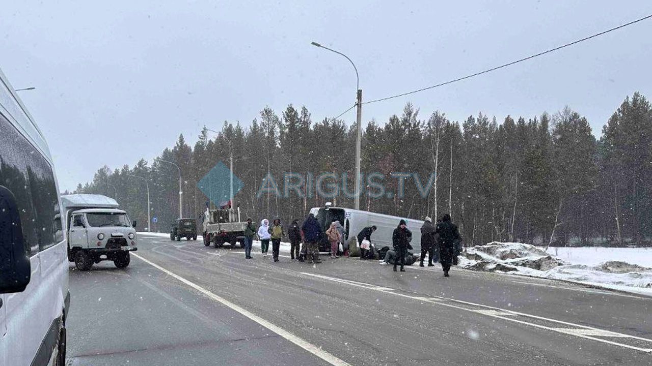 В Бурятии опрокинулся рейсовый автобус с пассажирами