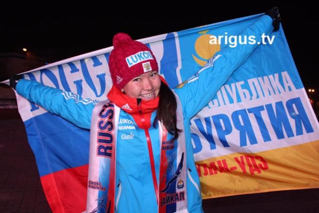 Алиса Жамбалова завоевала вторую медаль на ЧР по лыжным гонкам