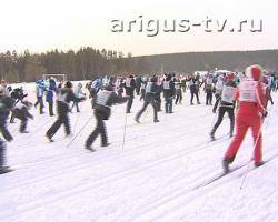 На «Лыжню России» в Улан-Удэ вышли 6 тысяч человек