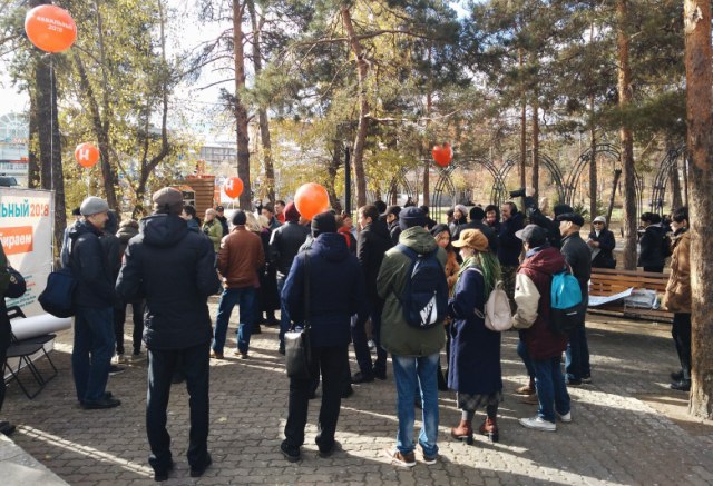 В Улан-Удэ прошел пикет в поддержку Навального (ФОТО) 