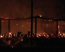 Крупный пожар на окраине Улан-Удэ. 18 млн. рублей за час превратились в пепел