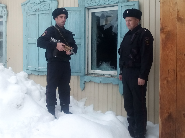 В Бурятии сотрудники вневедомственной охраны вышли на преступника по следам на снегу
