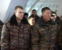 Сводный отряд бурятской полиции благословили перед командировкой в Чечню