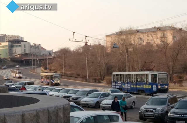 Центр Улан-Удэ остался без света, встали трамваи