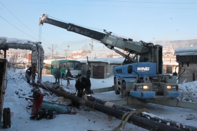 В Усть-Куте из-за аварии на теплотрассе ввели режим ЧС