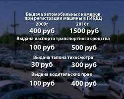 В России выросли пошлины на государственные услуги