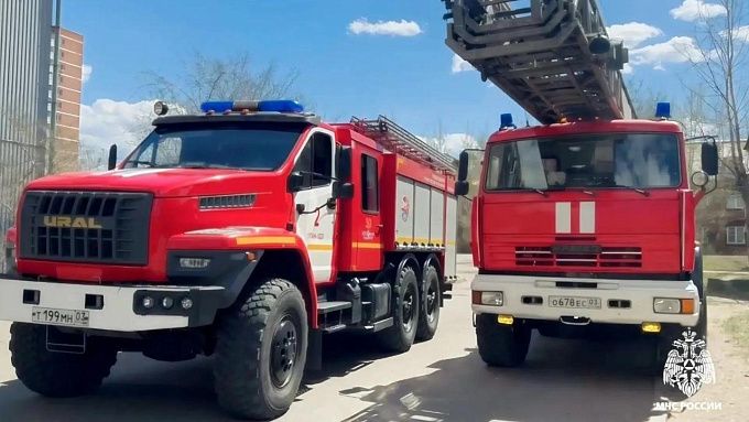 Машину подожгли в районе Бурятии