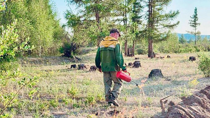 Гроза вновь стала причиной лесных пожаров в Бурятии