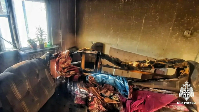 Улан-удэнец пострадал на пожаре