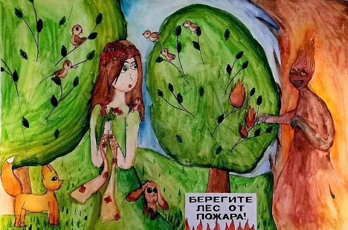 В Бурятии выбрали лучшие рисунки о защите леса