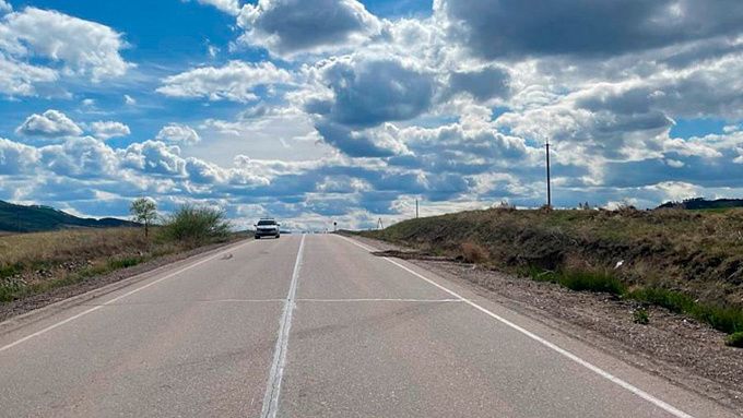 Автоледи перевернулась на трассе в Бурятии