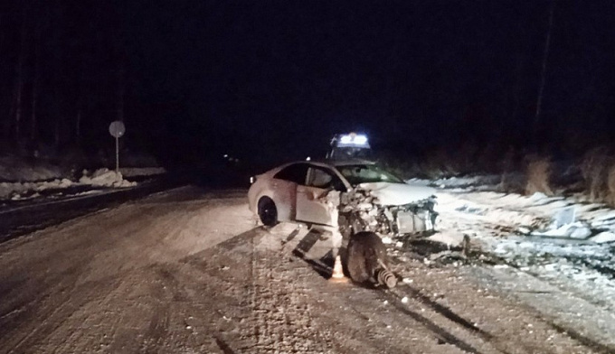 В Бурятии водитель на «встречке» устроила лобовое ДТП
