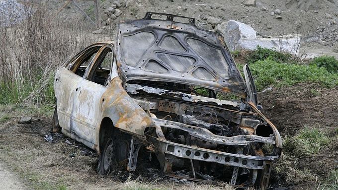 Житель Бурятии сжег свою машину
