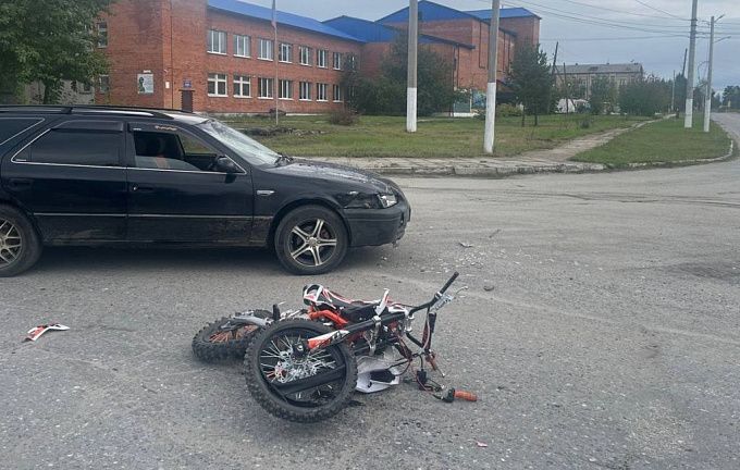 Юный мотоциклист пострадал в ДТП на севере Бурятии