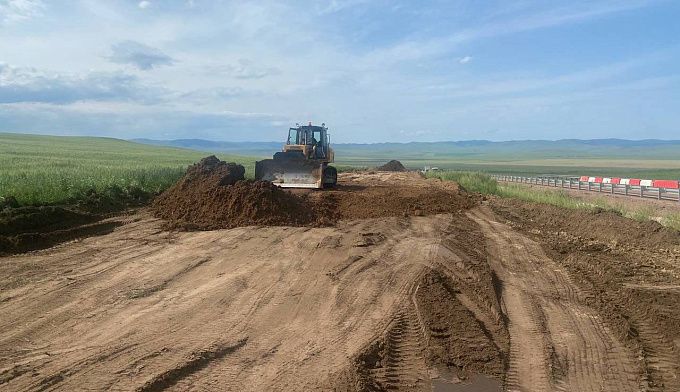 После обрушения участка дороги в районе Бурятии организовали объезд 