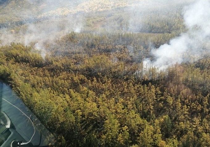 В Бурятии из-за сухой грозы вспыхнул лесной пожар