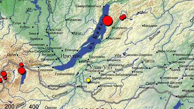 Ночное землетрясение произошло в Бурятии