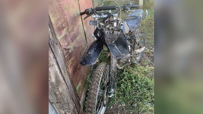 Мотоциклист без прав перевернулся в районе Бурятии