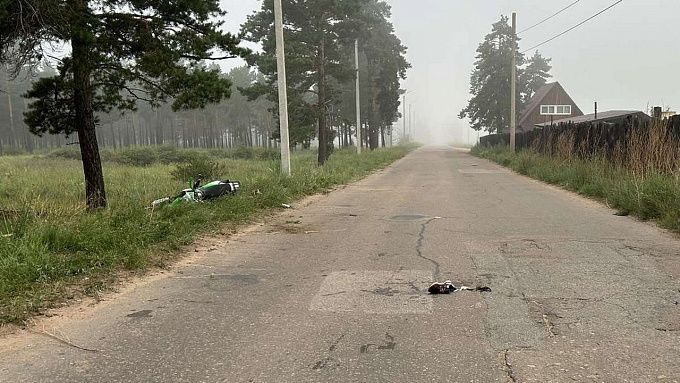 Два человека на мотоцикле получили травмы в ДТП