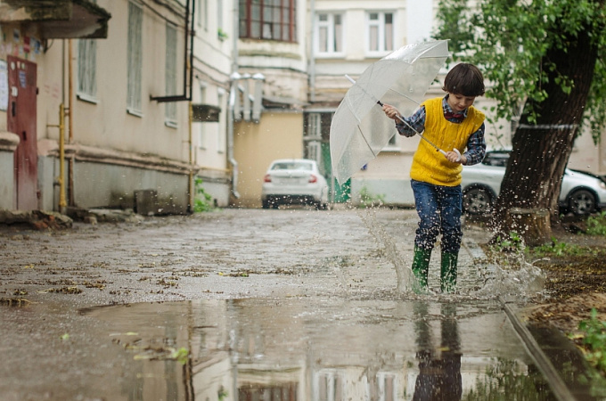 В Улан-Удэ днем небольшой дождь с грозой