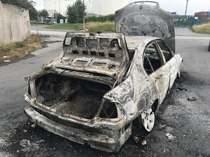 В Бурятии сгорел автомобиль