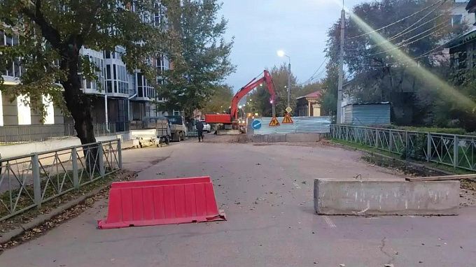 Движение ограничили в центре Улан-Удэ