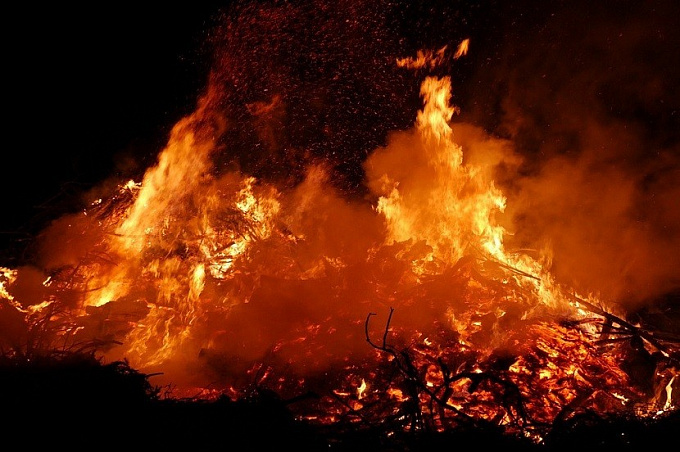 В районе Бурятии неизвестные сожгли 4 тонны сена