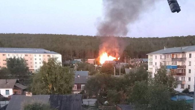 Жилой дом горел в районе Бурятии