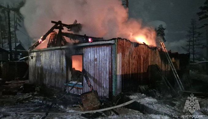 В Бурятии мужчина погиб на пожаре