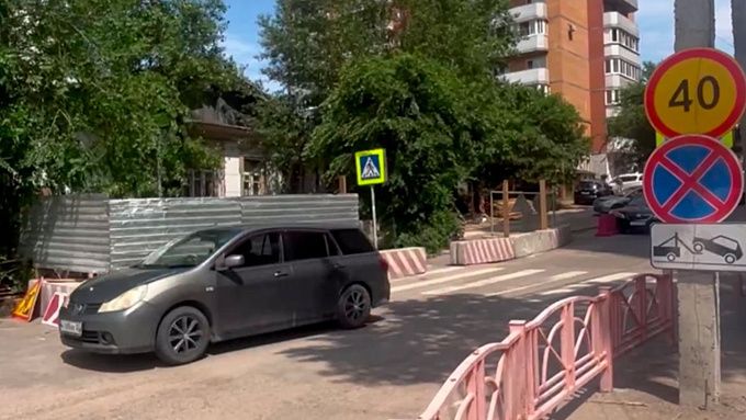 Еще одну улицу перекрыли в Улан-Удэ