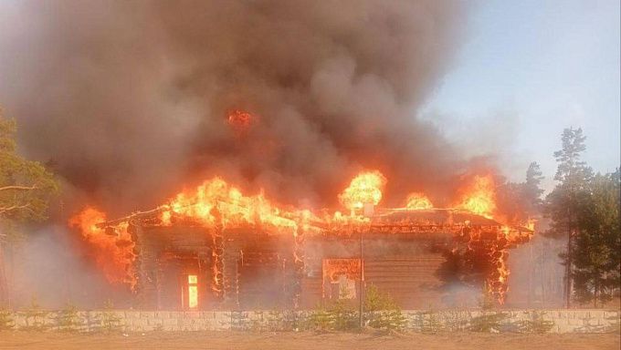 В «Байкальской гавани» произошел пожар
