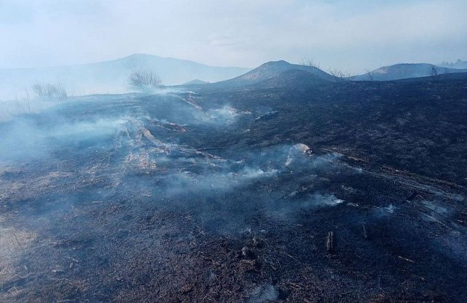 Из-за крупного пожара едва не сгорело село в Бурятии