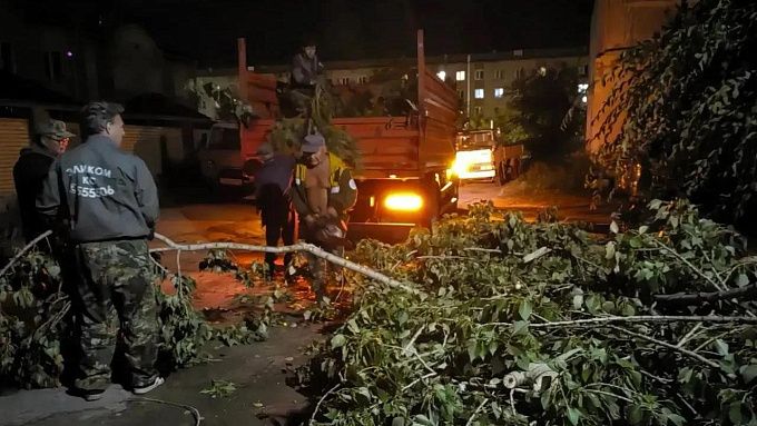 Последствия сильного ливня устраняли всю ночь в Улан-Удэ 