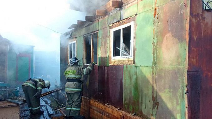 Мужчина погиб на пожаре в районе Бурятии