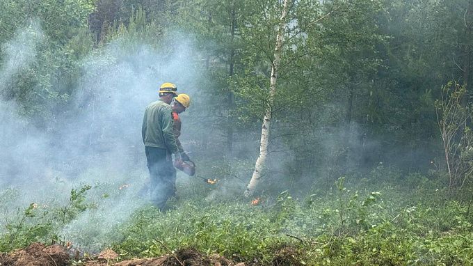 Сложный пожар потушили в районе Бурятии