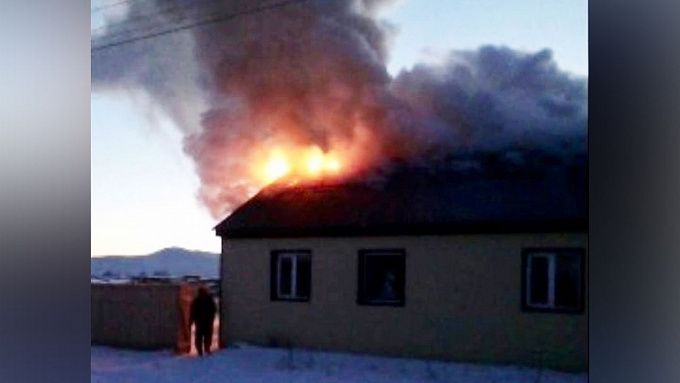 Сельский клуб горел в Бурятии 