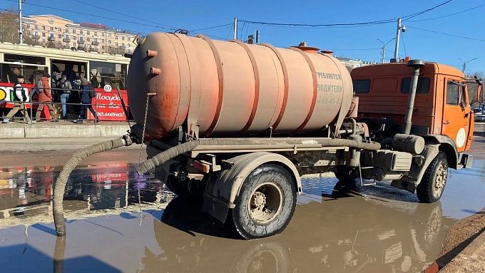 Талую воду начали откачивать в Улан-Удэ