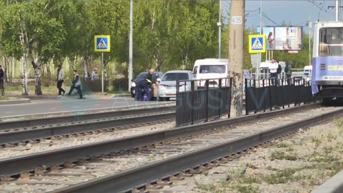 В Улан-Удэ автоледи сбила женщину на пешеходном переходе
