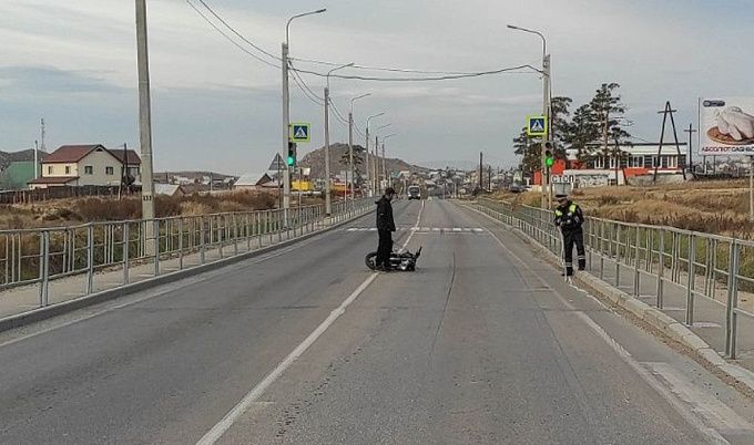 В Бурятии подросток на мотоцикле попал в ДТП