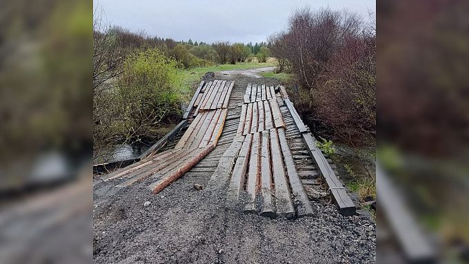 Мост разрушился в районе Бурятии