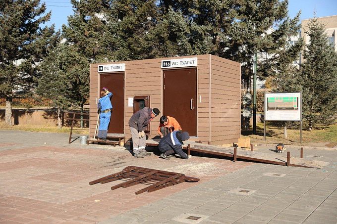 На главной площади Улан-Удэ заработает общественный туалет