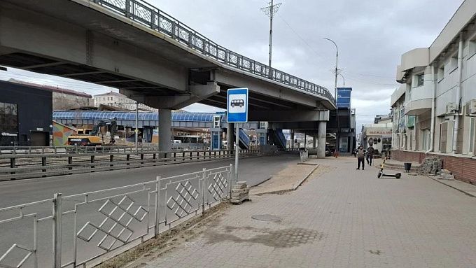 Две полосы движения открыли у Центрального рынка в Улан-Удэ