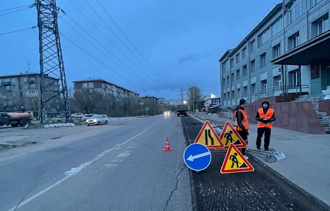 В Улан-Удэ из-за ремонта на участке дороги ограничили движение 