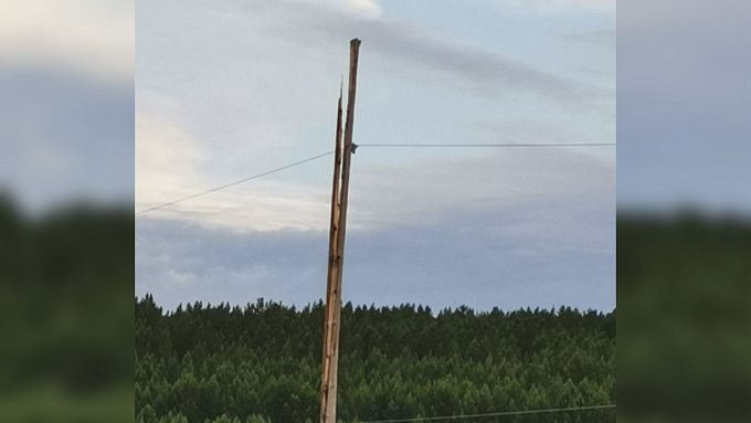 Село Бурятии обесточило из-за удара молнии